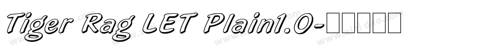 Tiger Rag LET Plain1.0字体转换